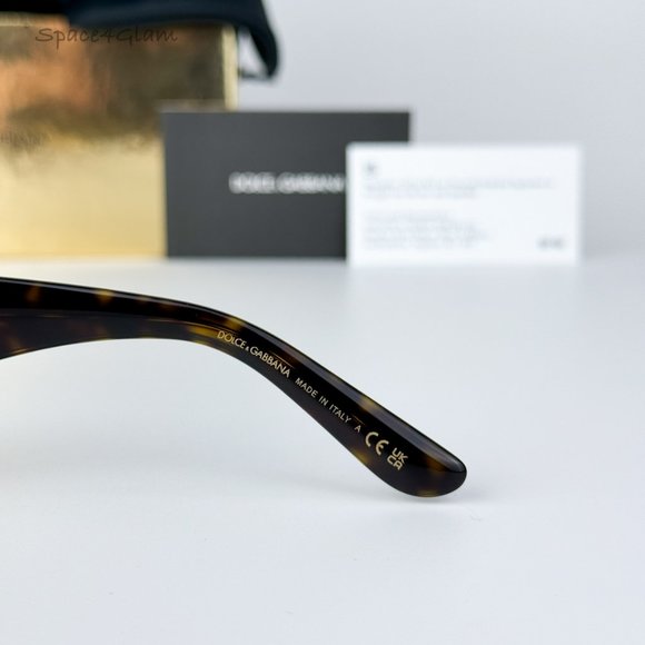 BRAND NEW D&G DG4435 502/73 Havana Dark Brown Cat Eye Women Sunglasses - Picture 6 of 12
